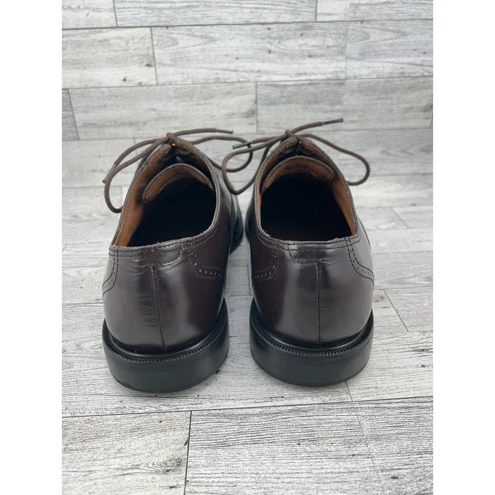 Rockport Mens K71639 Cap Toe Oxford Dark Brown Leather‎ Shoes Adiprene Size 9W